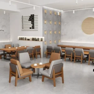 Restaurant Wood Commercial Furniture Set - image 2