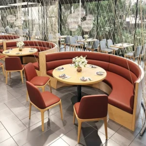 Minimalist Wood Booth Seating - image 2