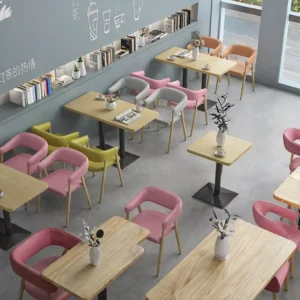 Restaurant Wood Commercial Furniture Set - image 2