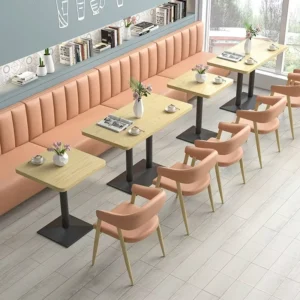 Scandinavian Metal Booth Seating - image 2