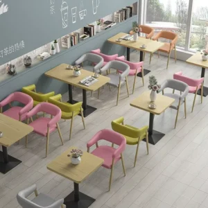 Scandinavian Metal Booth Seating - image 3