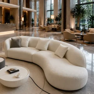 Fabric Lounge Sofa - image 8