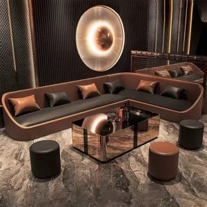Wood Lounge Sofa - image 2