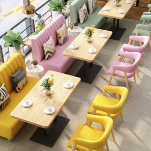 Scandinavian Metal Booth Seating - image 2