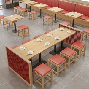 Corner Wood Booth Seating - image 2