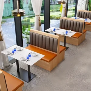 Minimalist Wood Booth Seating - image 1