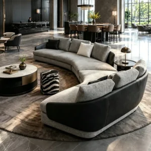 Modular American Style Fabric Lounge Sofa - image 4