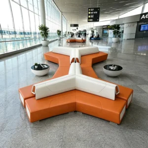 Modular Leather Lounge Sofa - image 4