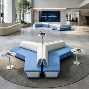Modular Leather Lounge Sofa - image 5