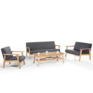 Pu Leather Lounge Sofa - image 3