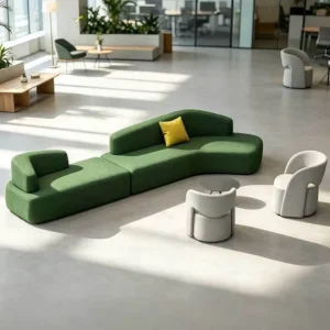 Modular Fabric Lounge Sofa - image 2