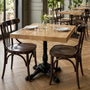 Curved Iron Dining Chair - image 2