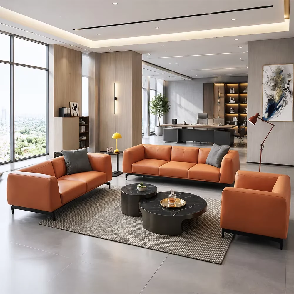 Modular Leather Lounge Sofa