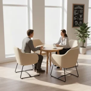 Wood+Metal Dining Chair - image 2