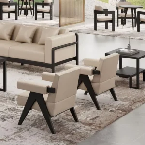 Wood Lounge Sofa - image 1