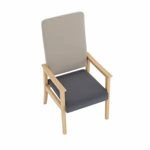 High-Back Wood Lounge Chair - image 2