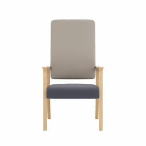 High-Back Wood Lounge Chair - image 3