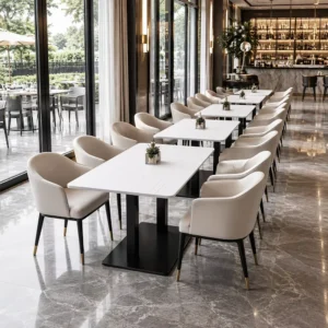 Marble-Top Dining Table - image 1