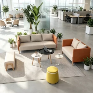 Modular Leather Lounge Sofa - image 5