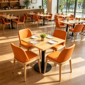 Curved Wood Dining Chair - image 5