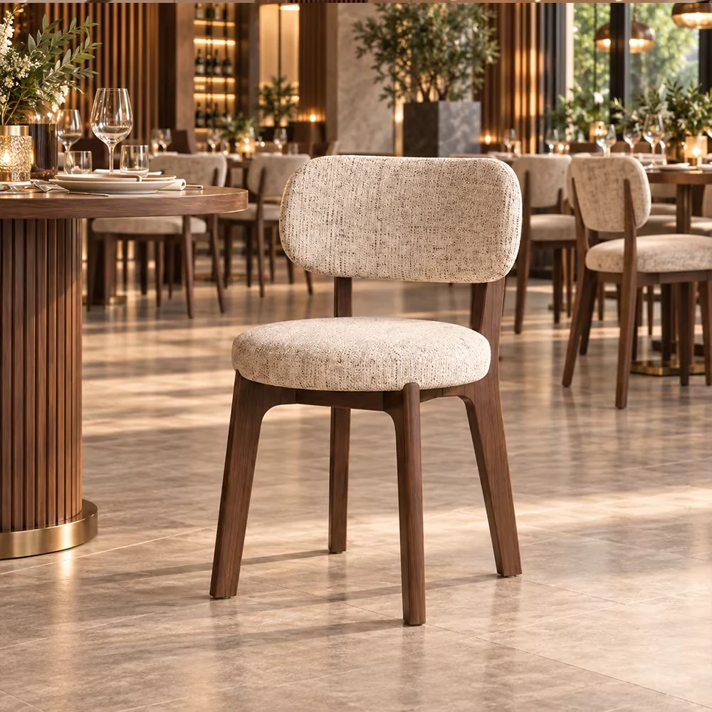 Curved Wood Dining Chair