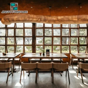 Restaurant Solid Wood Commercial Furniture Set - image 1