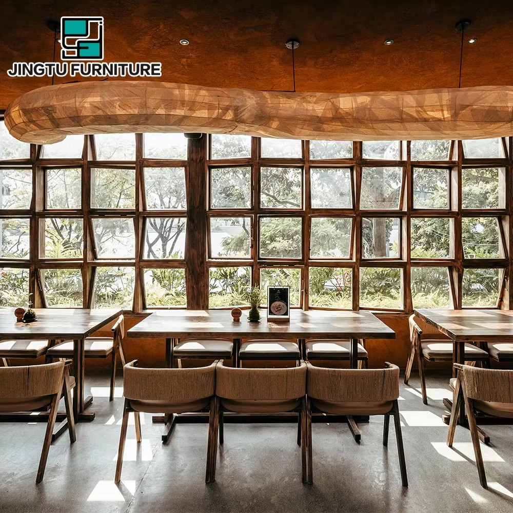 Restaurant Solid Wood Commercial Furniture Set