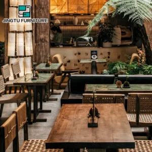 Restaurant Solid Wood Commercial Furniture Set - image 3