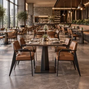 Leather Dining Table - image 1