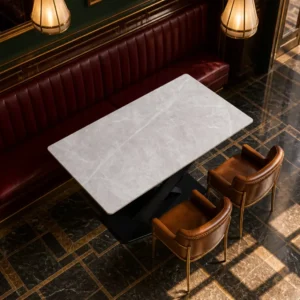 Marble-Top Dining Table - image 2