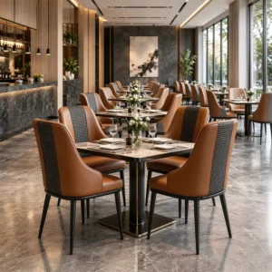 Marble-Top Dining Table - image 1