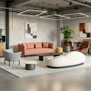 Fabric Lounge Sofa - image 3