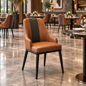 High-Back Leather Lounge Chair - image 1