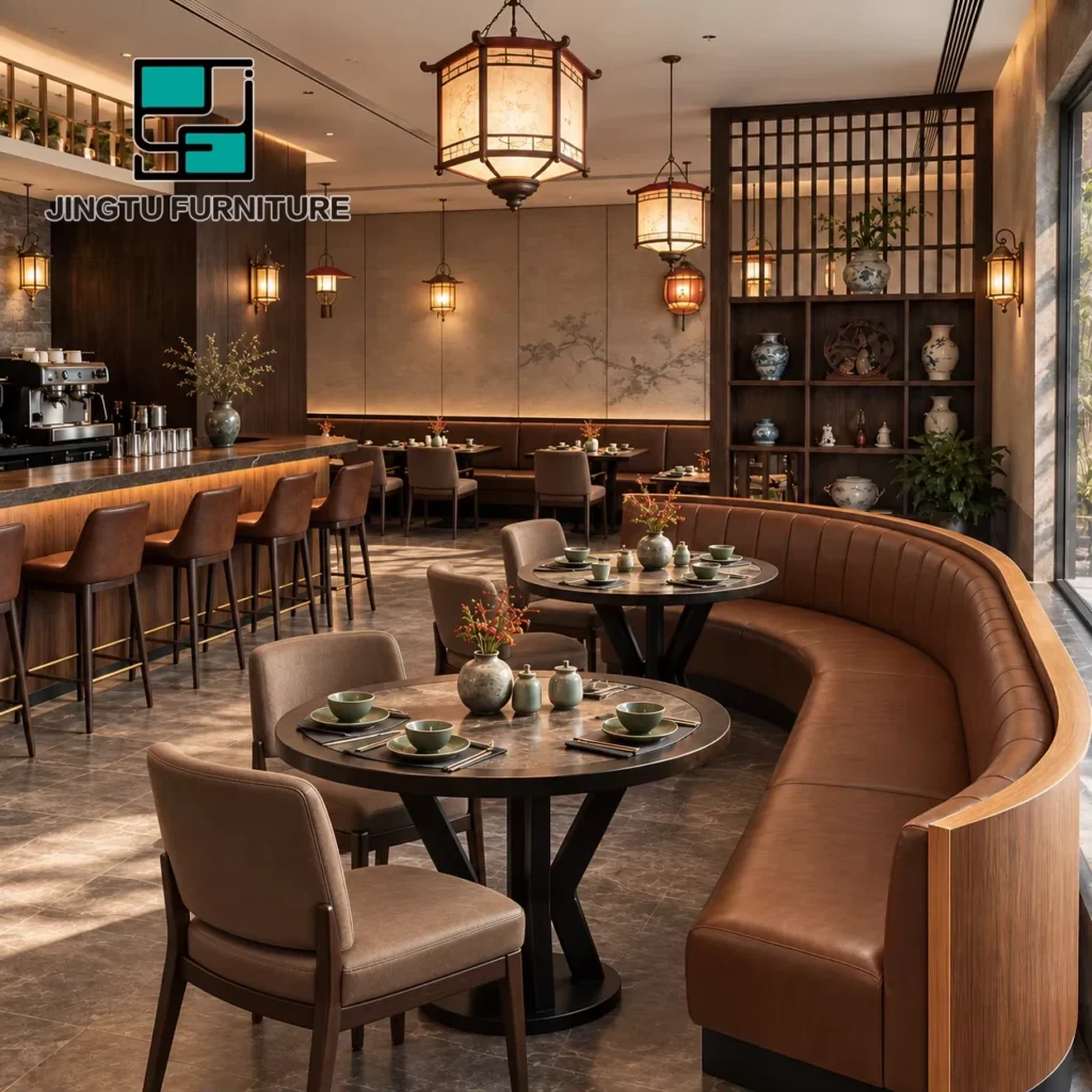 Chinese Leather Booth Seating