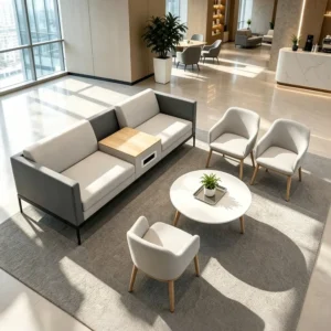 Modular Fabric Lounge Sofa - image 4