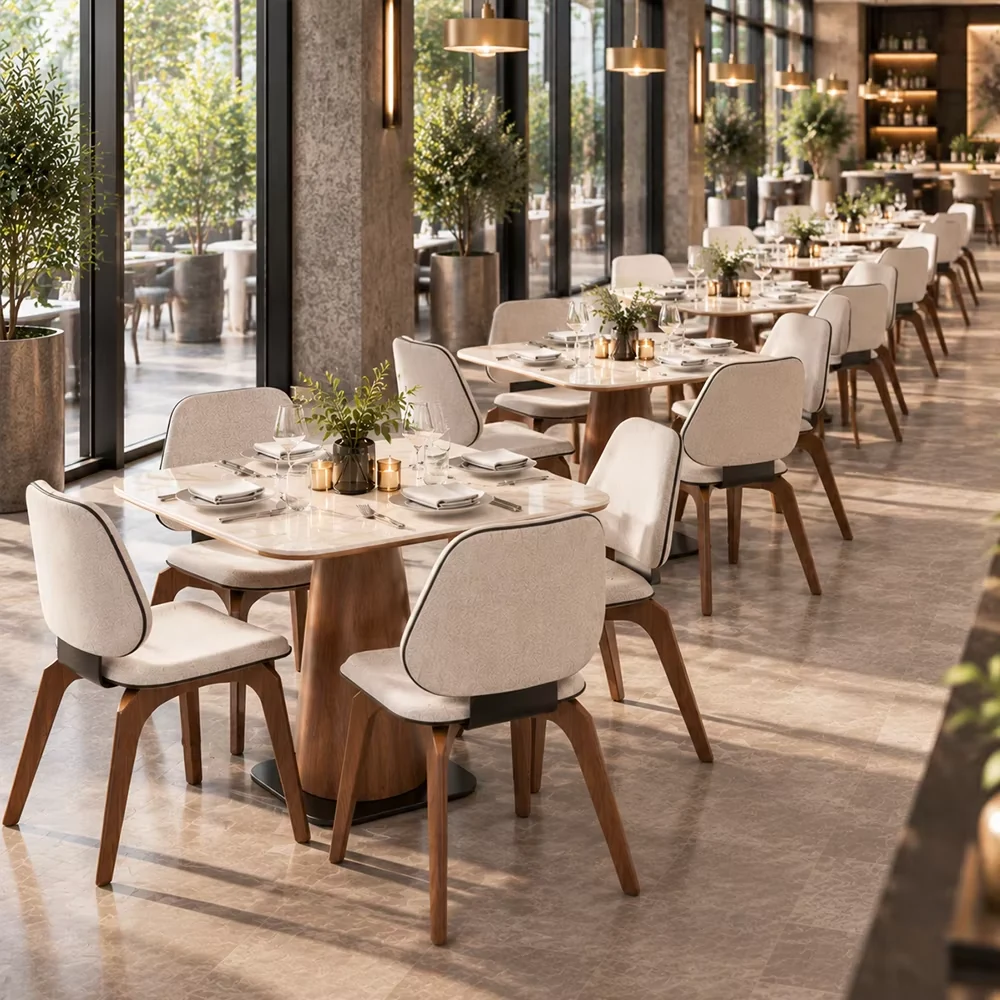 Restaurant Fabric Commercial Furniture Set
