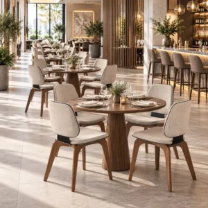 Restaurant Fabric Commercial Furniture Set - image 2