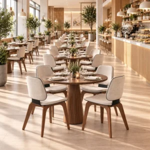 Restaurant Fabric Commercial Furniture Set - image 4