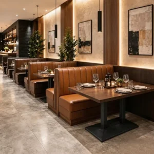 Leather Booth Seating - image 1