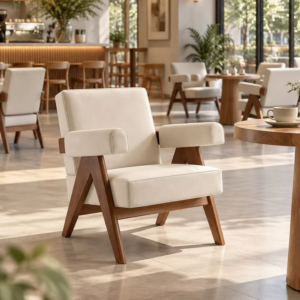 Midcentury Solid Wood Dining Chair