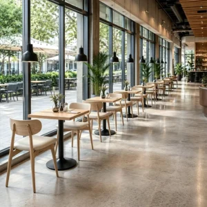 Curved Back Wood Dining Table - image 2