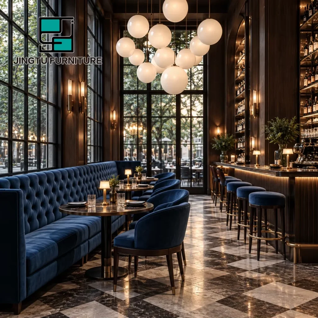 Tufted Fabric Booth Seating