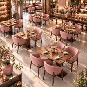 Restaurant Leather Commercial Furniture Set - image 4