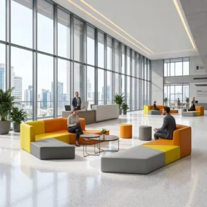 Modular Fabric Lounge Sofa - image 5