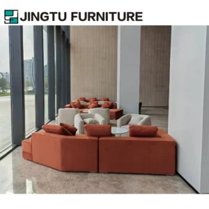 Modular Fabric Lounge Sofa - image 4