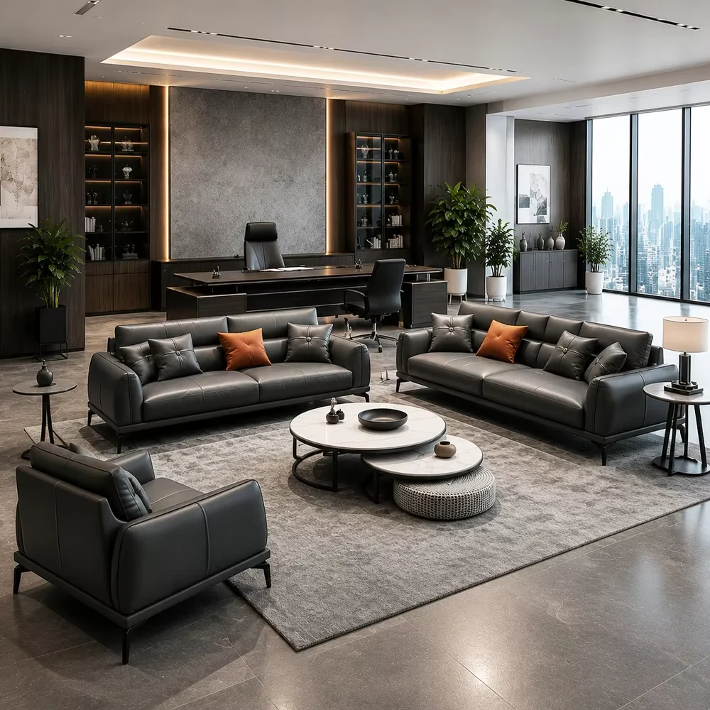 Leather Lounge Sofa