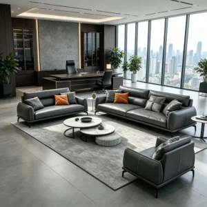 Leather Lounge Sofa - image 3