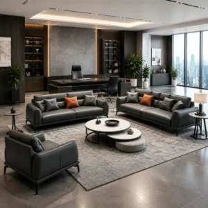 Leather Lounge Sofa - image 6