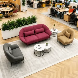 Modular Fabric Lounge Sofa - image 1