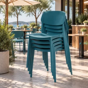 Stackable Pvc Dining Chair - image 1
